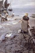 Fiskmarknad i St Ives Anders Zorn